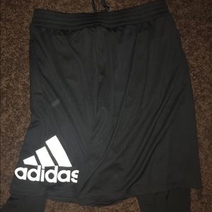 Adidas Mens “Crazy-light” 2-in-1 Basketball Shorts